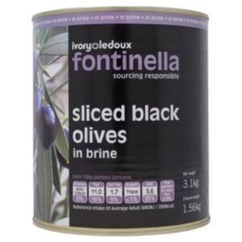 Sliced Black Olives-(Tin)-1xA1003